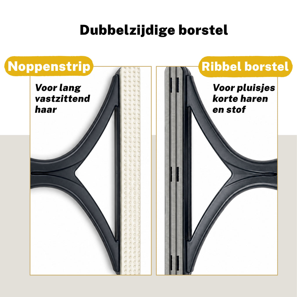 Haarverwijderaar voor Huisdieren - pluizenborstel - kattenharen verwijderen - Dierenhaar